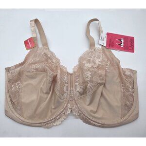 Lilyette Women's Bra Size 42G Beige Enchantment Minimizer Underwire Lined 0431